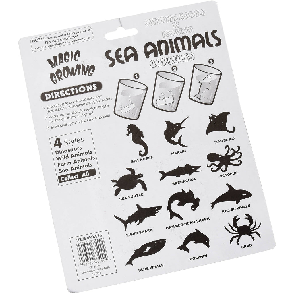 Magic Grow Sea Animal Capsules 12-unit case pack
